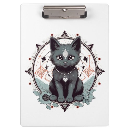 Porte-bloc Chat mystique (Devant)