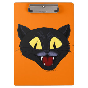 Porte-bloc Chat noir d'Halloween