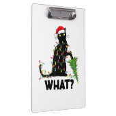 Porte-bloc Chat Noir Drôle Poussant Arbre De Noël Sur Chat Ch (Swatch)