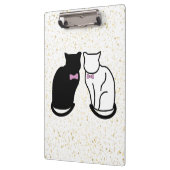 Porte-bloc Chat noir et blanc (Gauche)