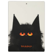 Porte-bloc Chat noir grumeux (Dos)