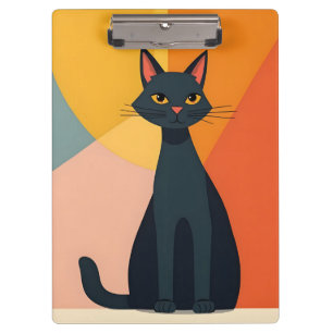 Porte-bloc Chat noir MCM