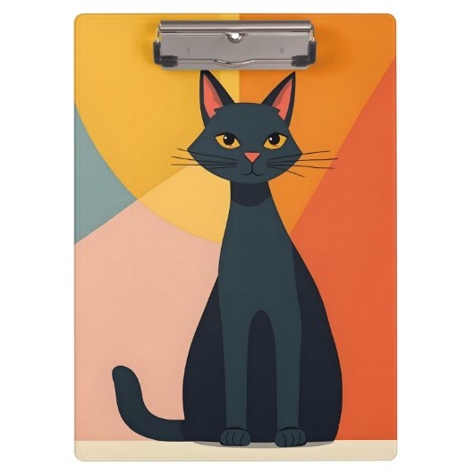 Porte-bloc Chat noir MCM (Devant)