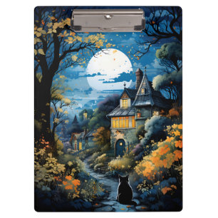 Porte-bloc Chat noir - Sérénité Lune