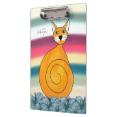 Porte-bloc Chat orange (Gauche)