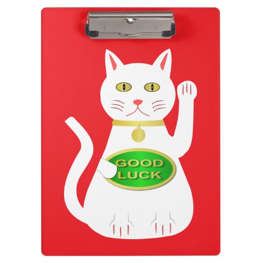 Porte-bloc Chat Oriental Lucky (Devant)