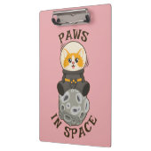 Porte-bloc Chat simple dans l'espace Astronaute animal cosmiq (Gauche)