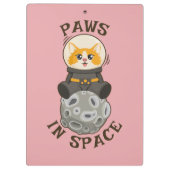 Porte-bloc Chat simple dans l'espace Astronaute animal cosmiq (Dos)