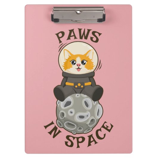 Porte-bloc Chat simple dans l'espace Astronaute animal cosmiq (Devant)