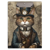 Porte-bloc Chat Steampunk (Devant)