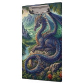 Porte-bloc Château du Dragon médiéval coloré (Gauche)