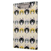 Porte-bloc Chats Herringbone Beige (Gauche)