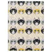 Porte-bloc Chats Herringbone Beige (Dos)