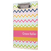 Porte-bloc Chaud rose et orange Chevron Porte - bloc personna (Gauche)