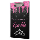 Porte-bloc Chaud rose goutte Parties scintillant Faux Né à Ét (Gauche)