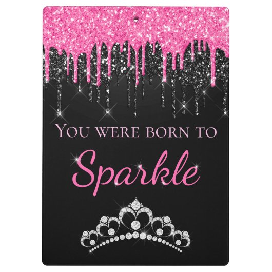 Porte-bloc Chaud rose goutte Parties scintillant Faux Né à Ét (Dos)