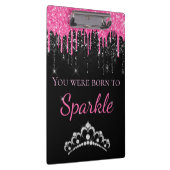 Porte-bloc Chaud rose goutte Parties scintillant Faux Né à Ét (Swatch)