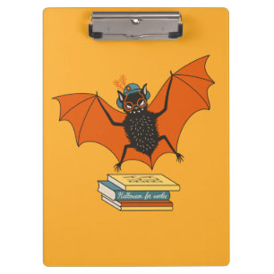 Porte-bloc Chauve-souris lectrice Bibliothécaire fantaisist