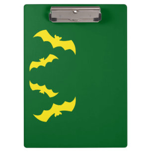 Porte-bloc Chauves-souris jaunes volantes d'Halloween