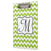 Porte-bloc Chaux Chevron Monogramme Moderne Carte Climatique  (Gauche)