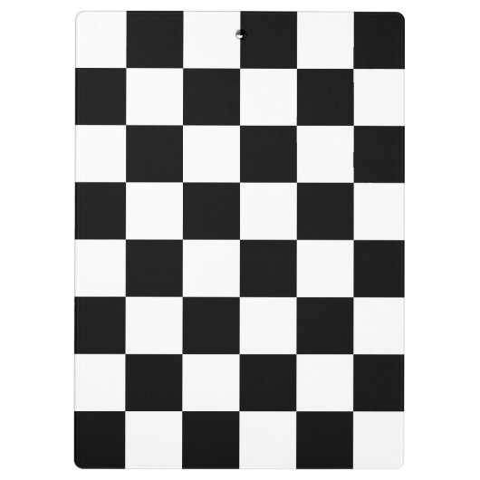 Porte-bloc Checkerboard pattern black and white (Dos)