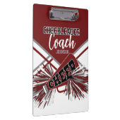 Porte-bloc Cheerleader Coach - Maroon Red, Gary & White (Swatch)