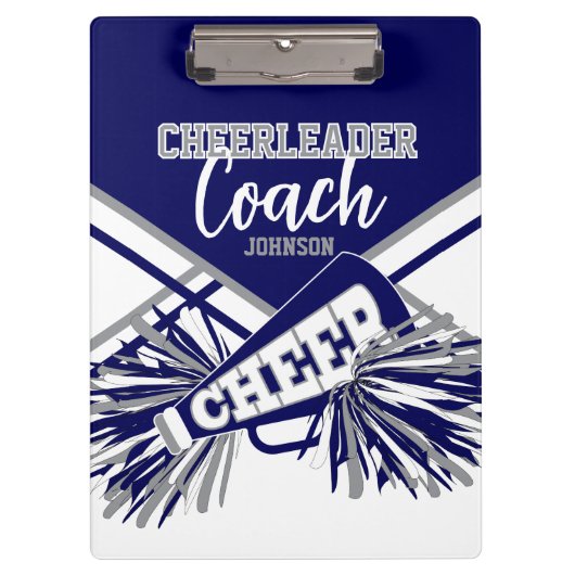Porte-bloc Cheerleader Coach - Navy Blue, Gary & White (Devant)
