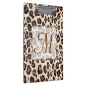 Porte-bloc Cheetah Spot Animal Monogramme Première Clip Board (Swatch)