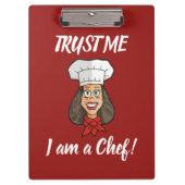 Porte-bloc Chef femme (Devant)