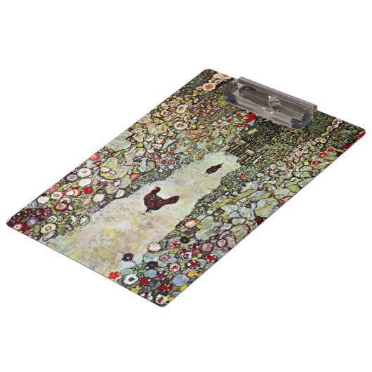 Porte-bloc Chemin de jardin avec poulets, Gustav Klimt, Art N (Incliné)