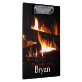 Porte-bloc Cheminée Chaleureuse Photographie de scène hiverna (Swatch)