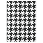 Porte-bloc Chèque de socle noir blanc classique (Dos)