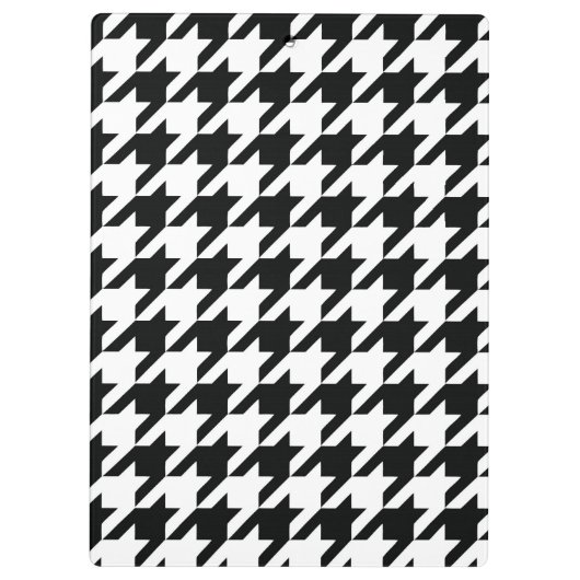 Porte-bloc Chèque de socle noir blanc classique (Dos)