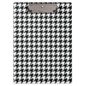 Porte-bloc Chèque de socle noir blanc classique (Devant)