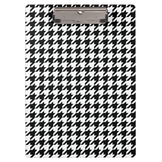 Porte-bloc Chèque de socle noir blanc classique (Devant)