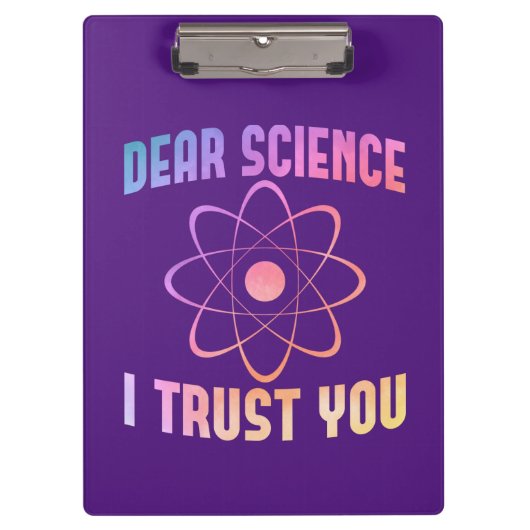 Porte-bloc Cher Science Je Vous Fais Confiance - Science Drôl (Devant)