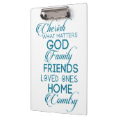 Porte-bloc Chercher ce qui compte Turquoise (Gauche)