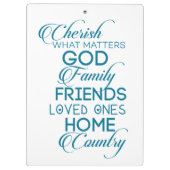 Porte-bloc Chercher ce qui compte Turquoise (Dos)