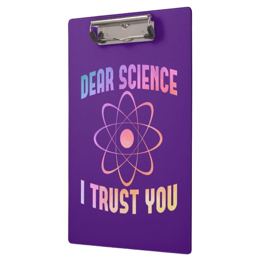 Porte-bloc Chère science, je vous fais confiance - Science am (Gauche)