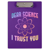 Porte-bloc Chère science, je vous fais confiance - Science am (Devant)