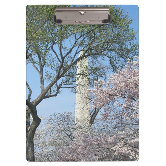 Porte-bloc Cherry Blossoms et le monument de Washington à DC (Devant)
