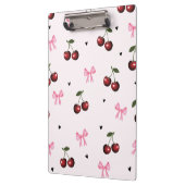 Porte-bloc Cherry & Pink Bows Pattern - Coquette Aesthetic  (Gauche)
