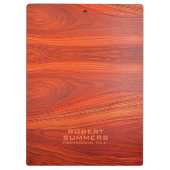 Porte-bloc Cherry Wood Custom Typography (Dos)