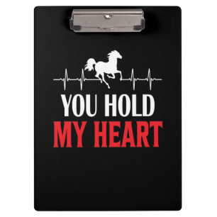 Porte-bloc Cheval Art Vous Tenez Mon Coeur
