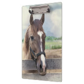 Porte-bloc Cheval Brown avec le licou (Gauche)