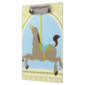 Porte-bloc Cheval Carrousel par Juin Erica Vess (Gauche)