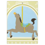 Porte-bloc Cheval Carrousel par Juin Erica Vess (Dos)