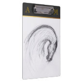 Porte-bloc Cheval - Dessin original - Porte - bloc Monogramme (Swatch)