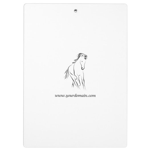 Porte-bloc Cheval en couleur noire (Dos)