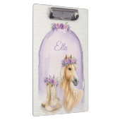 Porte-bloc Cheval Floral Violet Filles (Swatch)